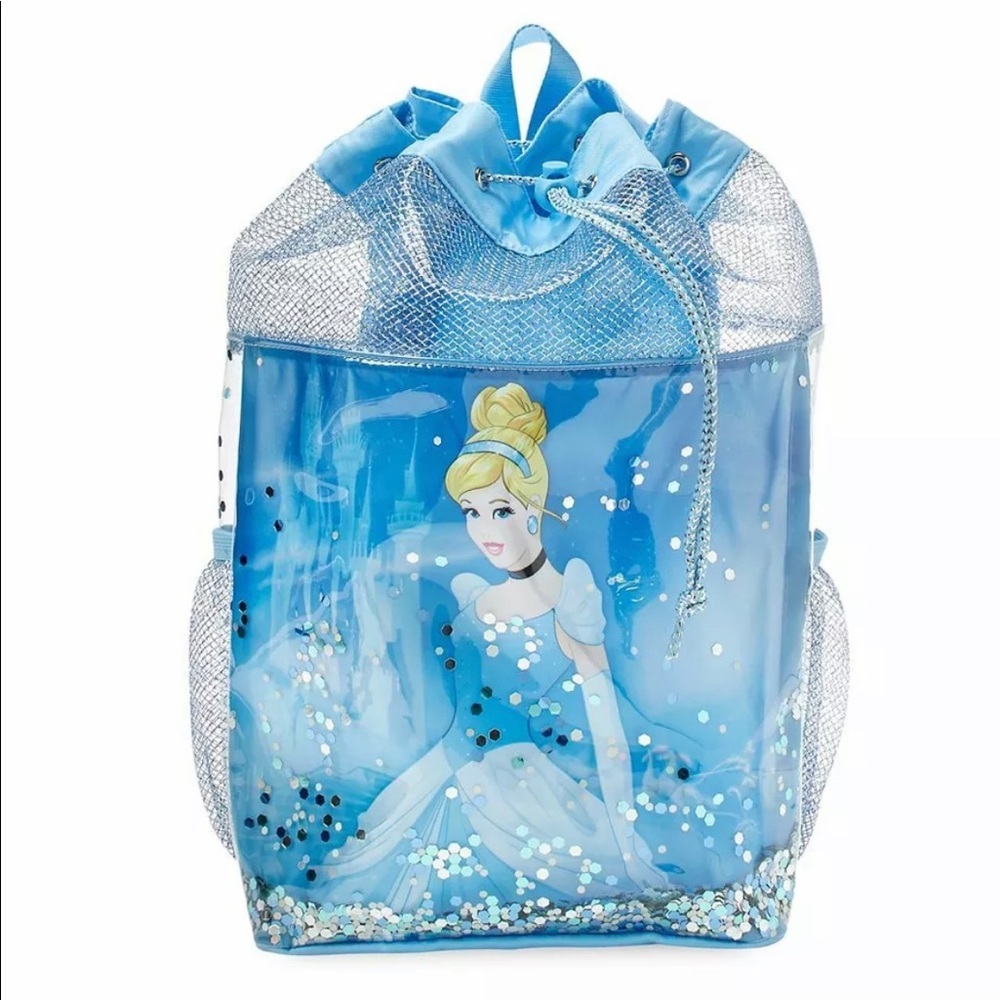 Disney Store Cinderella Princess Swim Bag‎ Girls Swimwear Accessory NWT
